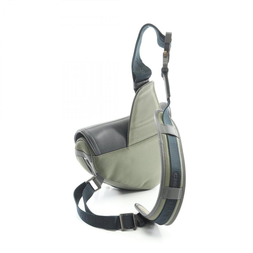 Dior Christian Sacai Saddle Waist Bag Body Bum Crossbody Belt Khaki Green Navy